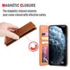 Sinyunron Phone Case for Samsung Galaxy A16 4G/5G, Brown PU Leather Wallet Folio Case view 3