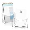 Acrylic Brochure Holders, 2-Pack, Angled Design for Desk view 1