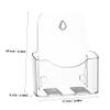 Acrylic Brochure Holders, 2-Pack, Angled Design for Desk view 2