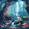 Mushroom and Tree Diamond Painting Kit for Adults and Kids, Beginner DIY 5D Craft, 70 x 95 cm view 1