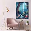 Mushroom and Tree Diamond Painting Kit for Adults and Kids, Beginner DIY 5D Craft, 70 x 95 cm view 2