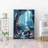 Mushroom and Tree Diamond Painting Kit for Adults and Kids, Beginner DIY 5D Craft, 70 x 95 cm view 3