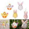 Easter Decorations Chick Rabbit Felt Ornaments view 2
