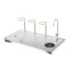 Stainless Steel Glass Rinser for Sink with Side Spray and Drip Tray, 64 x 34 x 25.5 cm view 1