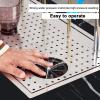 Stainless Steel Glass Rinser for Sink with Side Spray and Drip Tray, 64 x 34 x 25.5 cm view 3