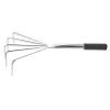 BESPORTBLE Flat Stainless Steel Ash Rake with Smooth Surface, Versatile Tool for Gardens and Tile Floors, Silver view 1