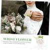 VALICLUD Classic Wrist Flower for Bridesmaids view 3