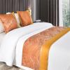 Jacquard Bed Runner, Orange, 50 × 240 cm for 180 cm Beds view 1