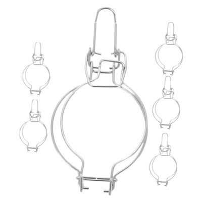 Amosfun 6-Piece Stainless Steel Clips for Canning Jars, Wire Closures with Spring Mechanism, Airtight Replacement Closures for Kitchen Storage