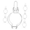 Amosfun 6-Piece Stainless Steel Clips for Canning Jars, Wire Closures with Spring Mechanism, Airtight Replacement Closures for Kitchen Storage view 1