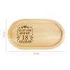 Oval Wooden Serving Tray for 50th Birthday view 2