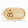 18th Birthday Oval Engraved Wooden Tray for Boys and Girls view 2