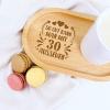 18th Birthday Oval Engraved Wooden Tray for Boys and Girls view 3