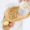 18th Birthday Oval Engraved Wooden Tray for Boys and Girls view 4