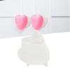 DIY Silicone Drawer Knob Mold - Heart Shape view 2