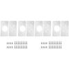 Concealed Soft-Close Cabinet Hinges, 20-Piece Stainless Steel Hinge Repair Plates, Flat Corner Braces view 1