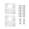 Concealed Soft-Close Cabinet Hinges, 20-Piece Stainless Steel Hinge Repair Plates, Flat Corner Braces view 3