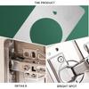 Concealed Soft-Close Cabinet Hinges, 20-Piece Stainless Steel Hinge Repair Plates, Flat Corner Braces view 4