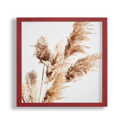 VO design Benno Wood Picture Frame, 49 x 55 cm, Wine Red Distressed Finish, with Acrylic Glass