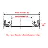 Aqxypas 1-Piece NBR TC/FB/TG4 Double-Lip Shaft Seal, 26 × 50 × 10 mm view 2