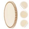 Housoutil 2-Pack Round Wooden Bag Bottoms for Crocheting view 3