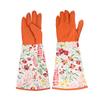 Brown Garden Gloves, 1 Pair, Polyester, Long Cuff view 1