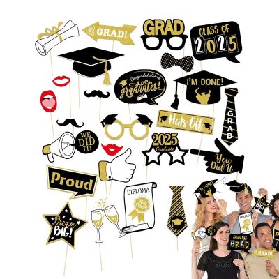 2025 Photo Booth Props for Graduation