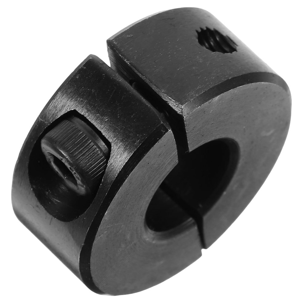 Split Steel Shaft Collar, Black Clamping Collar