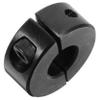 Split Steel Shaft Collar, Black Clamping Collar view 1