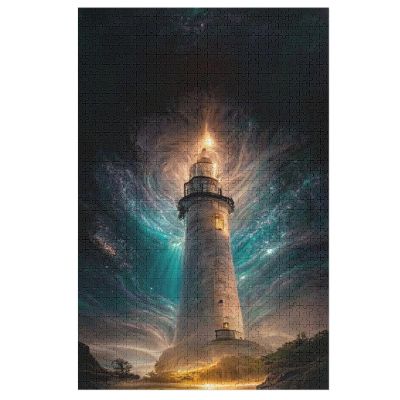 Lighthouse Wooden Puzzle, 1,000 Pieces, Classic Puzzle for Adults and Children, DIY Wooden Toy Gift, 78 × 53 cm