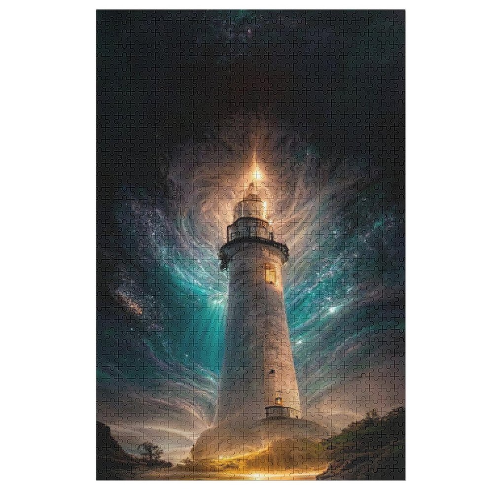 Lighthouse Wooden Puzzle, 1,000 Pieces, Classic Puzzle for Adults and Children, DIY Wooden Toy Gift, 78 × 53 cm