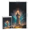 Lighthouse Wooden Puzzle, 1,000 Pieces, Classic Puzzle for Adults and Children, DIY Wooden Toy Gift, 78 × 53 cm view 2