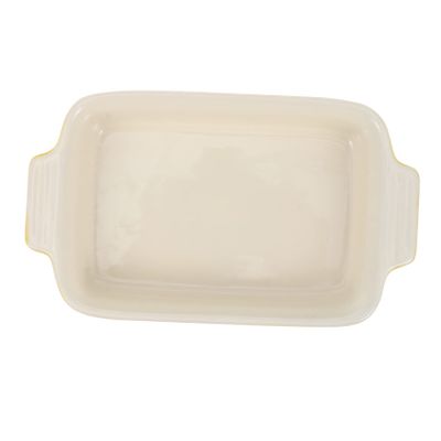 Alipis Yellow Ceramic Baking Dish with Two Handles