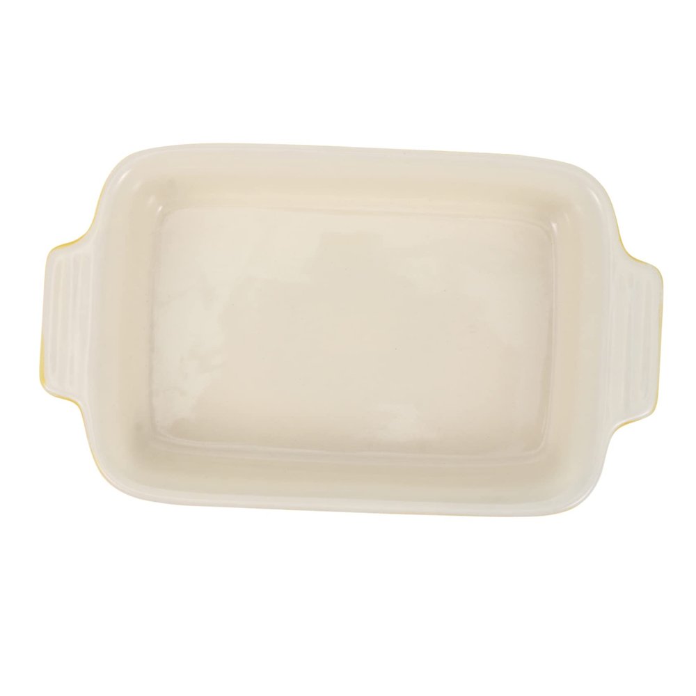 Alipis Yellow Ceramic Baking Dish with Two Handles