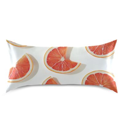 Grapefruit Satin Pillowcase for Hair, King Size, 50.8 x 101.6 cm