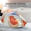 Grapefruit Satin Pillowcase for Hair, King Size, 50.8 x 101.6 cm view 4