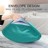 Dark Cyan Solid Decorative Satin Pillowcase, King Size, 20 x 40 in view 4