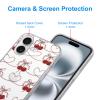 Stradvnaly 2-Pack Transparent Cases for iPhone 16 6.1", Strawberry Bow Pattern view 3