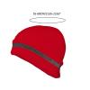 TUKRPQMRI Reflective Knit Beanie for Outdoor Use, Soft Skull Design, SportsGear/94 view 3
