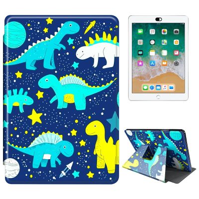 RWUTYTIUL Case for Kindle Scribe 10.2-inch (2022/2024), 360° Rotating, Shockproof, with Stand, Blue Baby Dragon