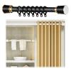 Adjustable Curtain Rod, 110–400 cm, No Drilling, Non-Slip Tension Rod, Gray, 40 x 55 cm view 1