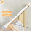 Adjustable Curtain Rod, 110–400 cm, No Drilling, Non-Slip Tension Rod, Gray, 40 x 55 cm view 2