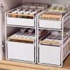 Under-Sink Storage 2-Pack, 2-Tier Pull-Out Organizers, White view 1