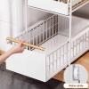 Under-Sink Storage 2-Pack, 2-Tier Pull-Out Organizers, White view 3