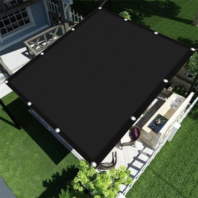 Shade Sail Sun Shade Net 6 x 7 m, 98% UV Protection, Black