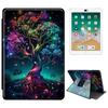 RWUTYTIUL Protective Case for Kindle Paperwhite 12th Gen. 2024 and Kindle Colorsoft Signature Edition, 360° Rotating, Shockproof, with Stand, Colorful Tree Leaf view 1