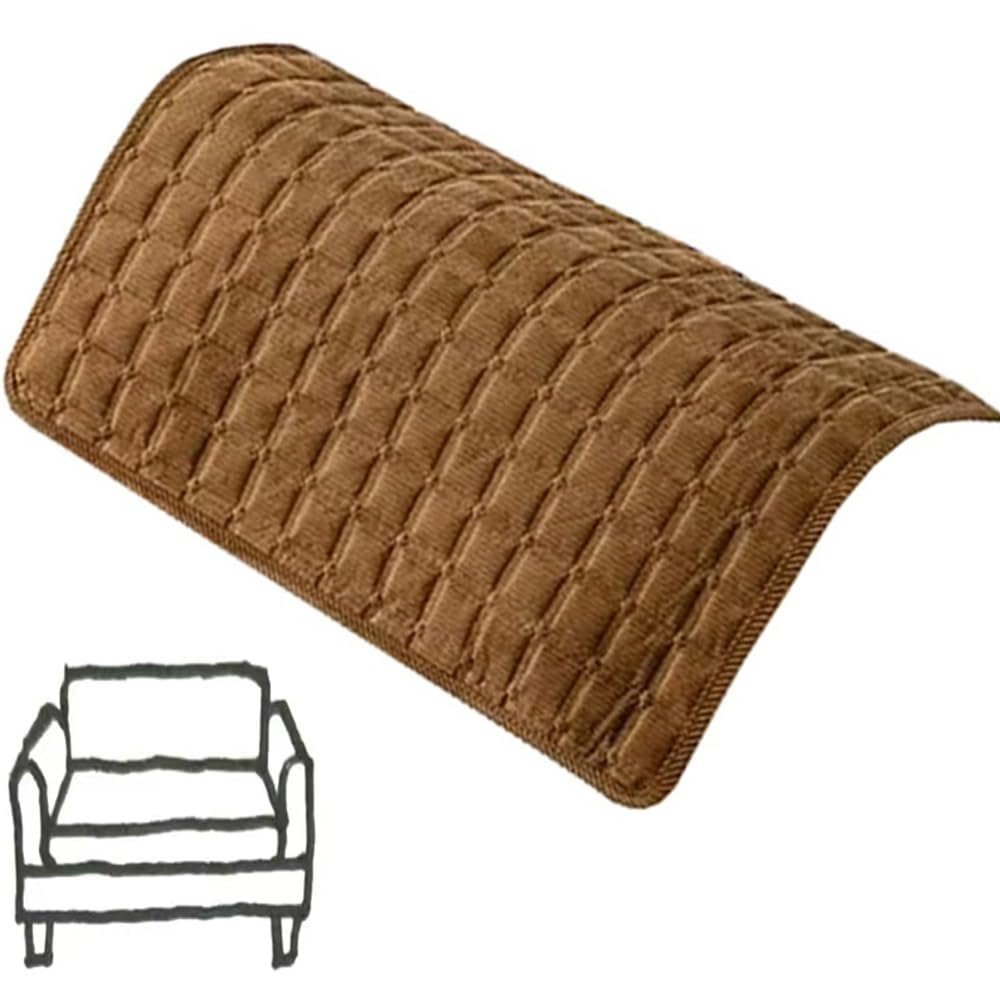 ILiemao Relax Armchair Cover with Armrests, Non-Slip, Washable, Coffee, 70 x 180 cm