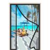 Black Magnetic Insect Screen Door 135 x 180 cm, Side Opening view 1
