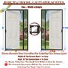 Black Magnetic Insect Screen Door 135 x 180 cm, Side Opening view 4