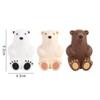 Cartoon Toothbrush Holder, Wall-Mounted with Suction Cup (Dark Brown) view 2